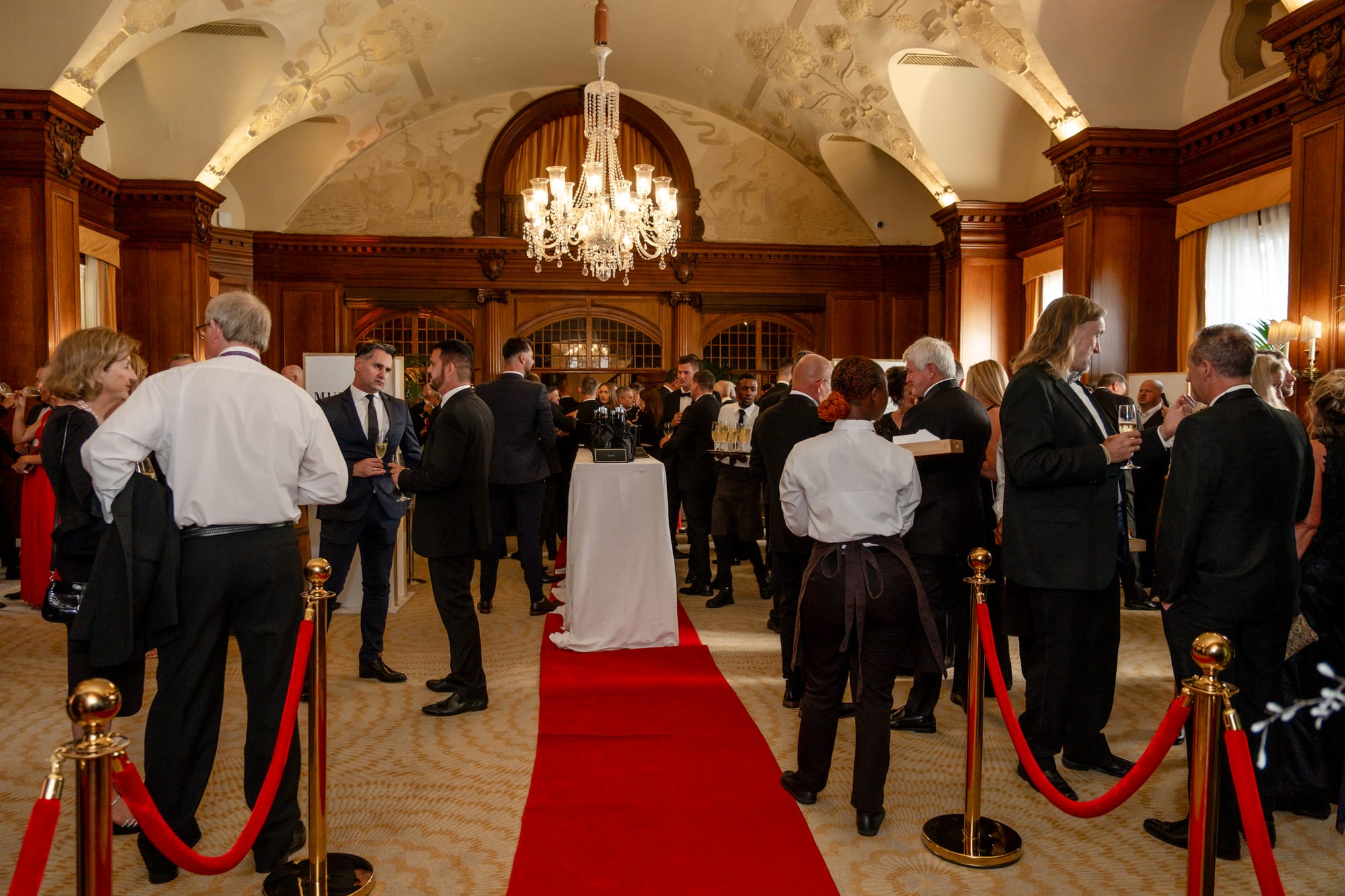 Guests arriving on the red carpet